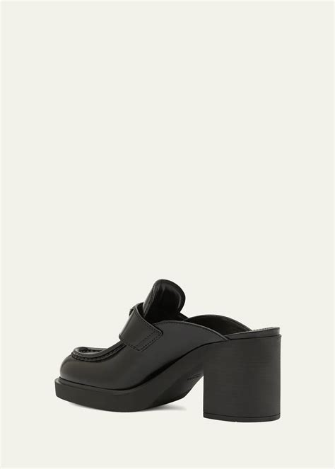 prada loafers heeled|prada mule loafer.